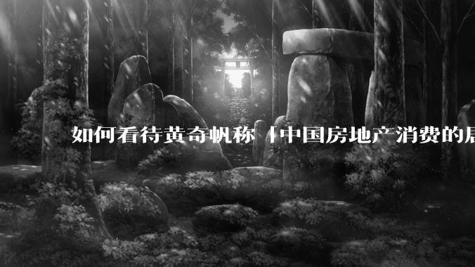 如何看待黄奇帆称「中国房地产消费的居民负债占家庭收入比重达 137.9% ，需调整抑制消费政策」？
