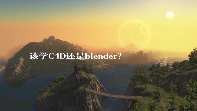 该学C4D还是blender？